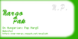 margo pap business card